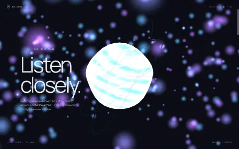 GPT-5.6 Luna - Three.js Scroll Journey
