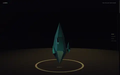 Grok 4.6's Three.js scroll journey — the brief that breaks frontier models, cleared with perfect gates, first viewport
