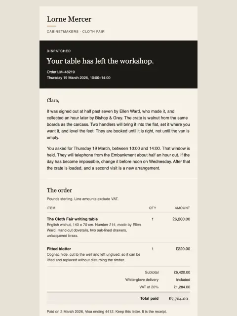 Grok 4.7 - HTML Email